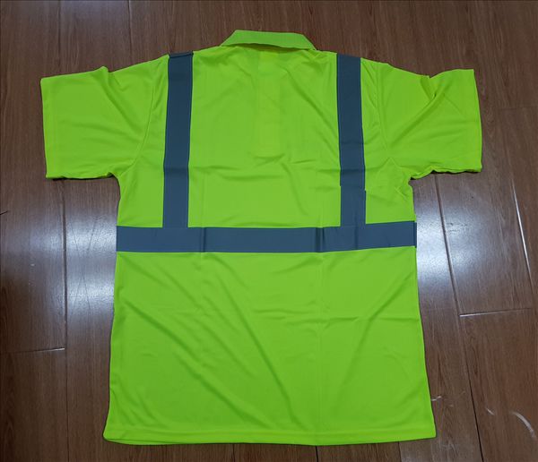 BH435Y 1 - High Visibility Safety Traffic Reflective POLO Shirt BH435