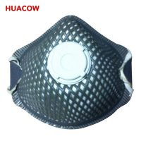 FFP1 Disposable Mesh Moulded Conical Dust Masks with Valve Active Carbon CR275