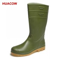 Safety Toe Mining Green PVC Work Boots DB237