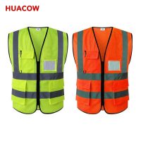Multi Pockets High Visibility Safety Vests Factory BH2563