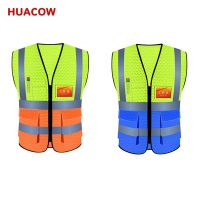 Splicing Color High Visibility Safety Vests Factory BH2565